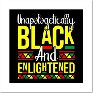 Black & Enlightened Melanin Pride Gift Posters and Art